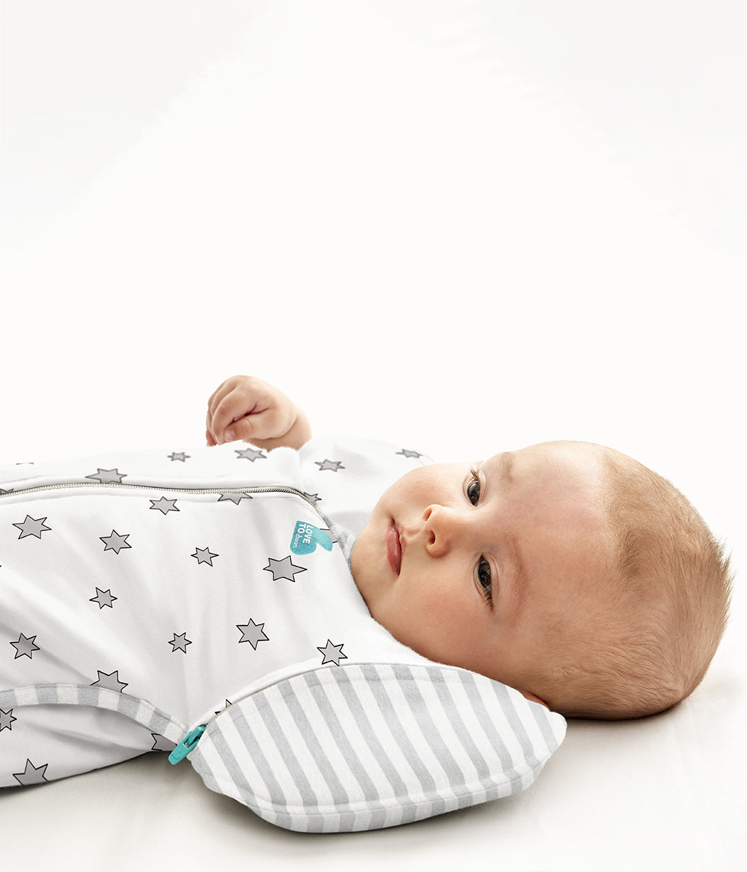 Swaddle Up™ Transition Bag Warm (24-27°C) Cream Superstar Viscose from Bamboo Jersey