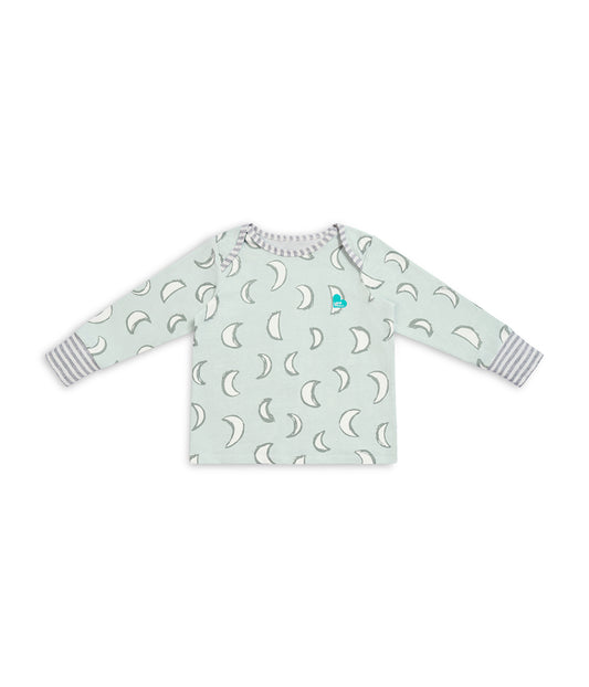 Kids Pyjama Set Long Sleeve Cotton Olive Eclipse