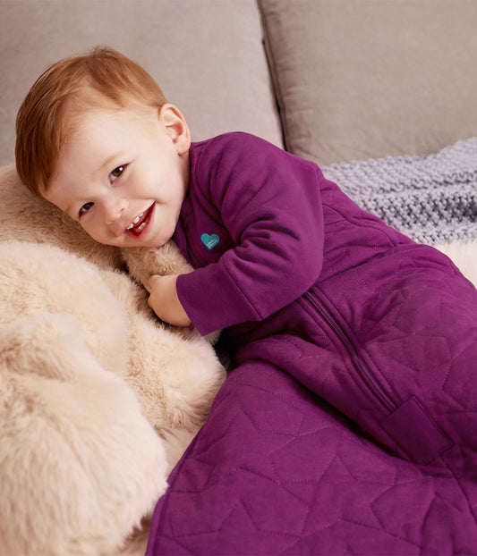 Sleep Bag Long Sleeve 2.5 TOG Cotton Plum Starturn Quilted