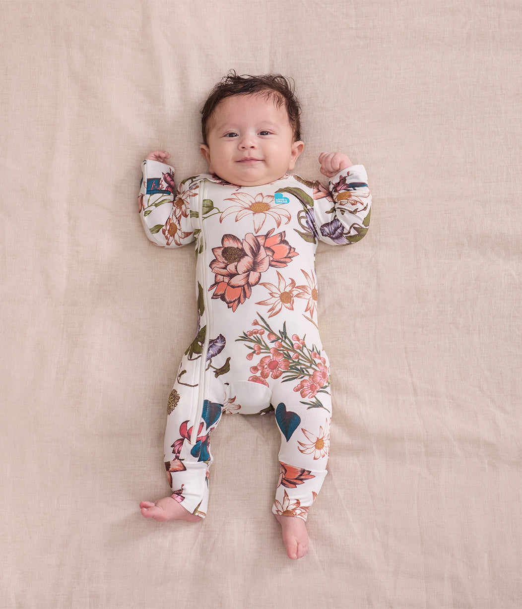 Babygrow Viscose from Bamboo Cream Wandering Folk