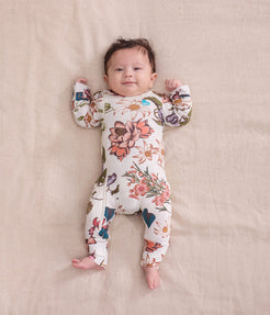 Babygrow Viscose from Bamboo Cream Wandering Folk