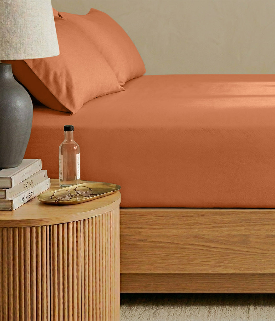 HushDry™ 2-in-1 Waterproof Fitted Super King Sheet Viscose from Bamboo Hazel