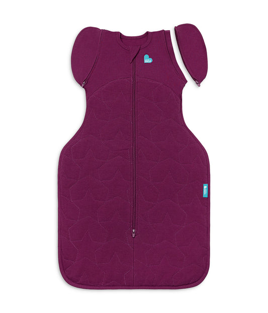 Swaddle Up™ 2-in-1 Transition Bag 2.5 TOG Cotton Plum Starturn Quilted