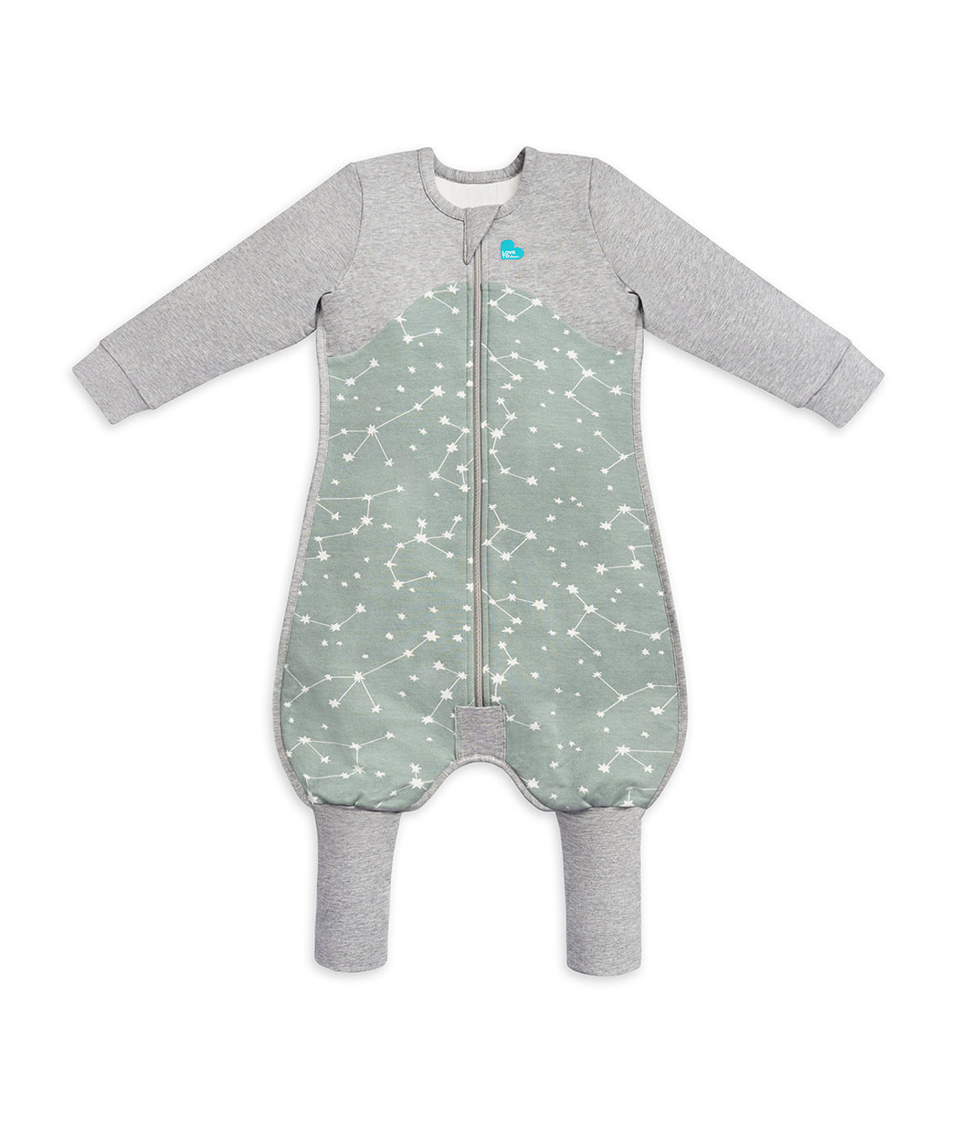 Sleep Suit Long Sleeve Mild (18-24°C) Olive Stellar Organic Cotton Fleece