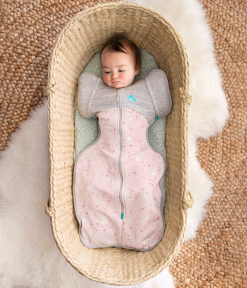 Swaddle Up™ Transition Bag Mild (18-24°C) Rose North Star Cotton Fleece