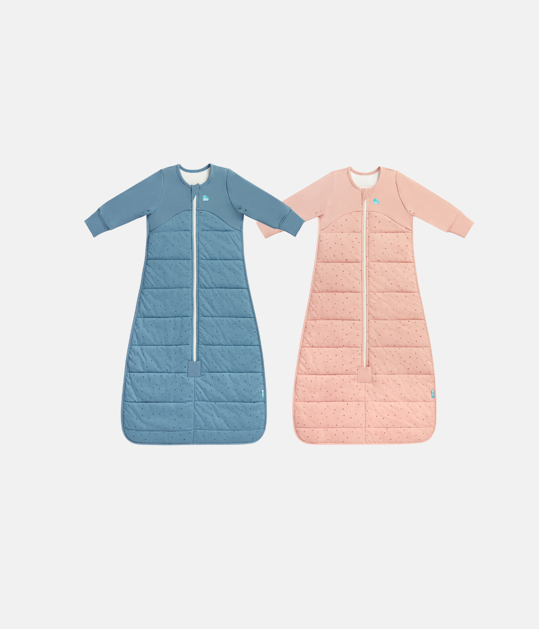 Sleep Bag 2 Piece Bundle | 2.5 TOG | Rose Pebbles | Blue Pebbles