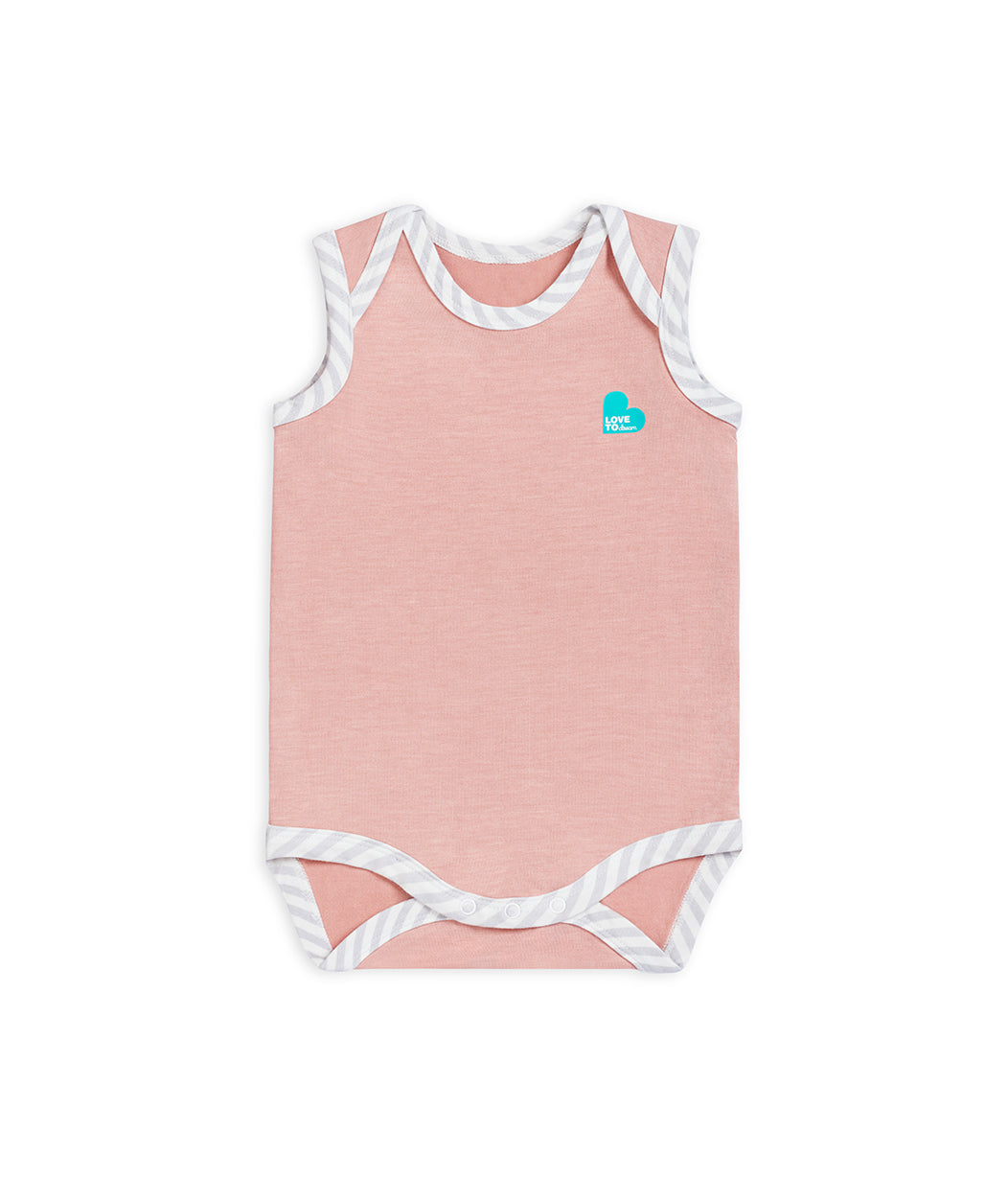 Bodysuit Sleeveless Ecovero Rose