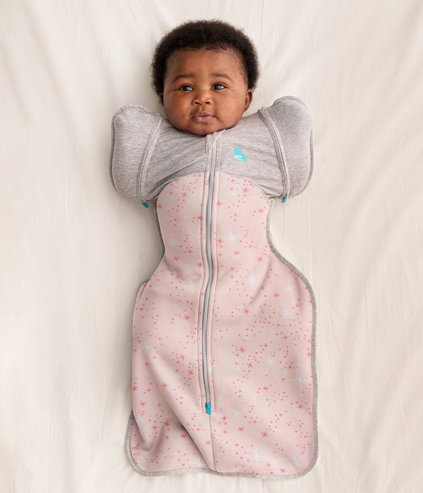 Swaddle Up™ Transition Bag Mild (18-24°C) Rose North Star Cotton Fleece