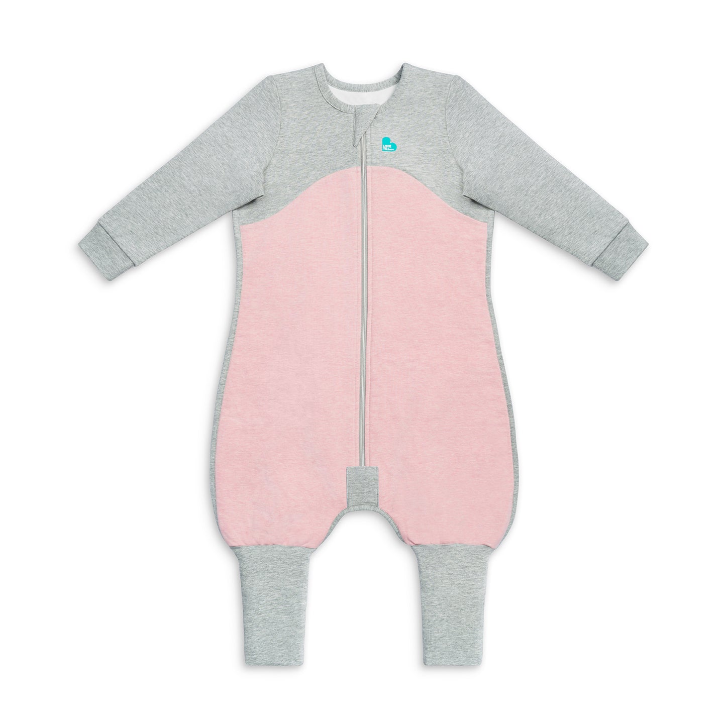 Sleep Suit Long Sleeve Mild (18-24°C) Rose Organic Cotton Fleece