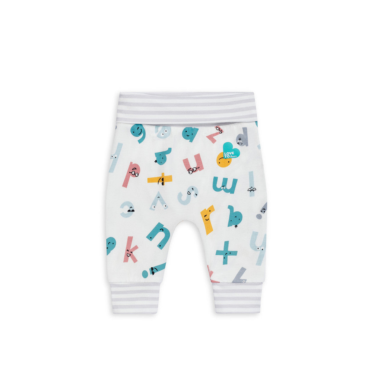 Leggings Ecovero Alphabet Soup White