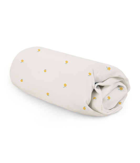 HushDry™ 2-in-1 Waterproof Fitted Side Sleeper Sheet Viscose from Bamboo Cream Lemons