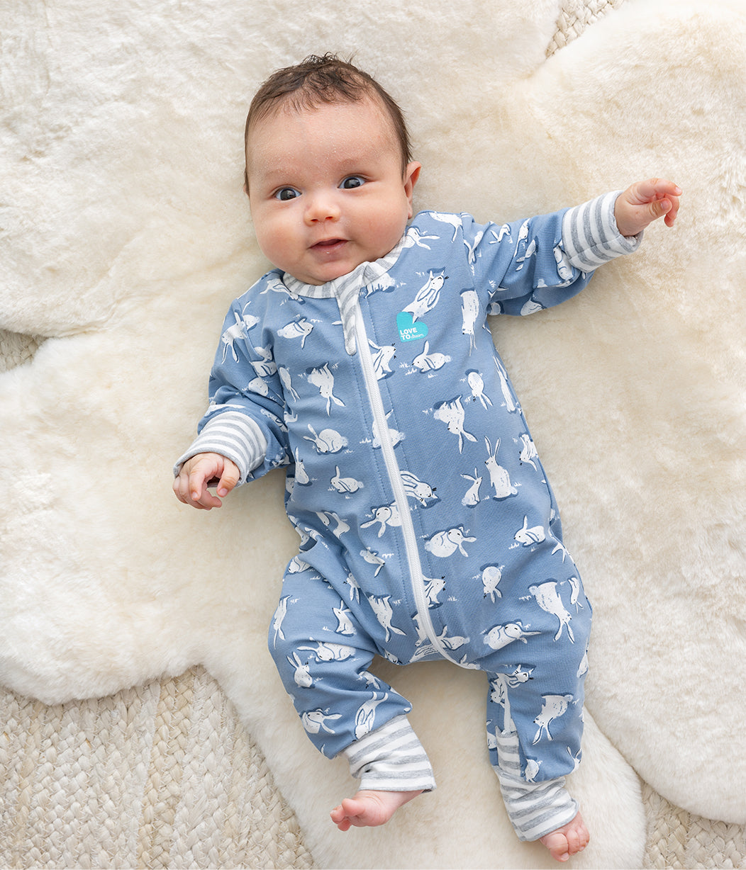 Footless Romper Cottontail Denim