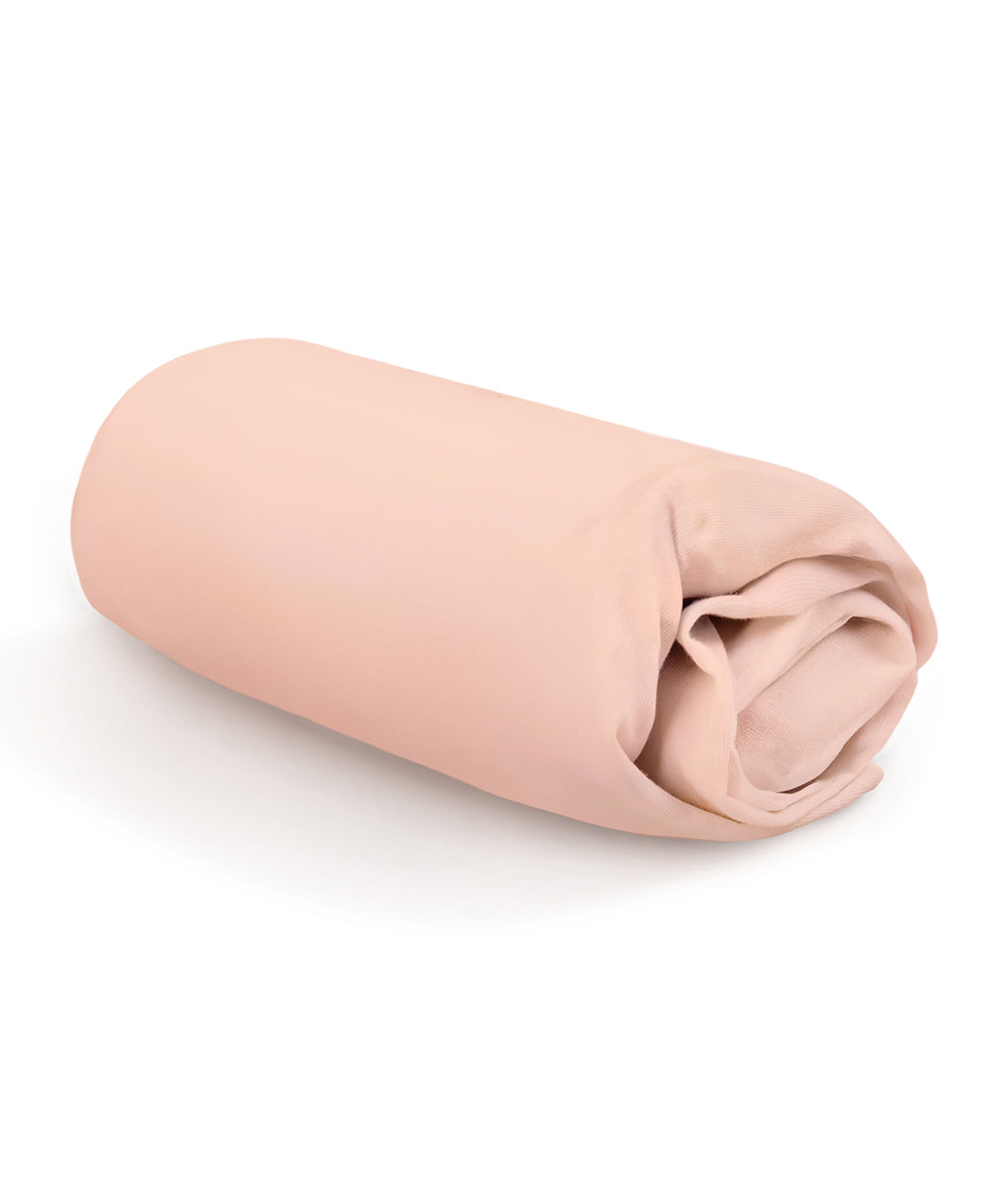HushDry™ 2-in-1 Waterproof Fitted Gro Cot Sheet Viscose from Bamboo Blush