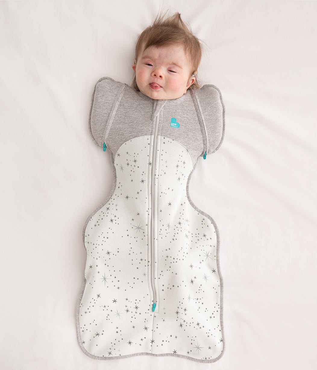 Swaddle Up™ Transition Bag Mild (18-24°C) White North Star Cotton Fleece