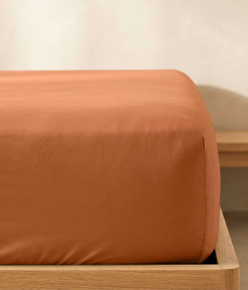 HushDry™ 2-in-1 Waterproof Fitted Super King Sheet Viscose from Bamboo Hazel