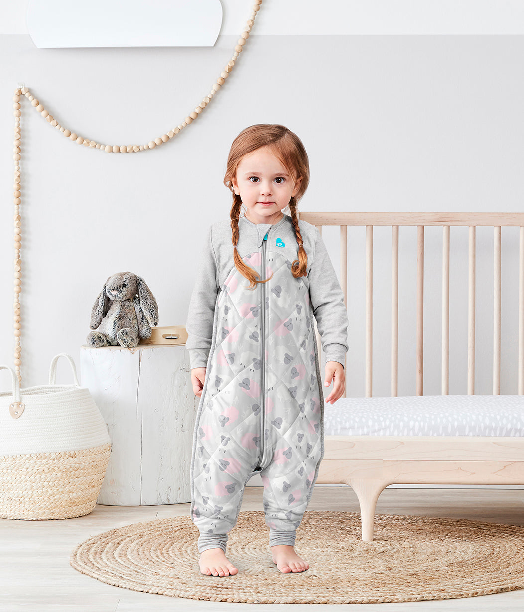 Sleep Suit Organic/Merino Warm Pink Sheep