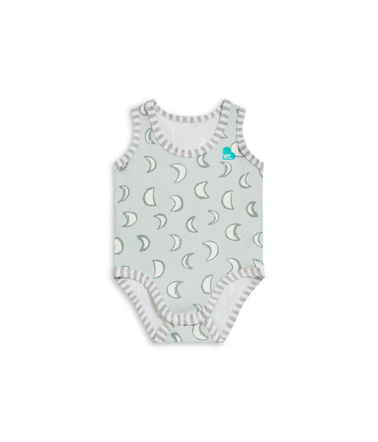 Bodysuit Sleeveless Cotton Green Eclipse