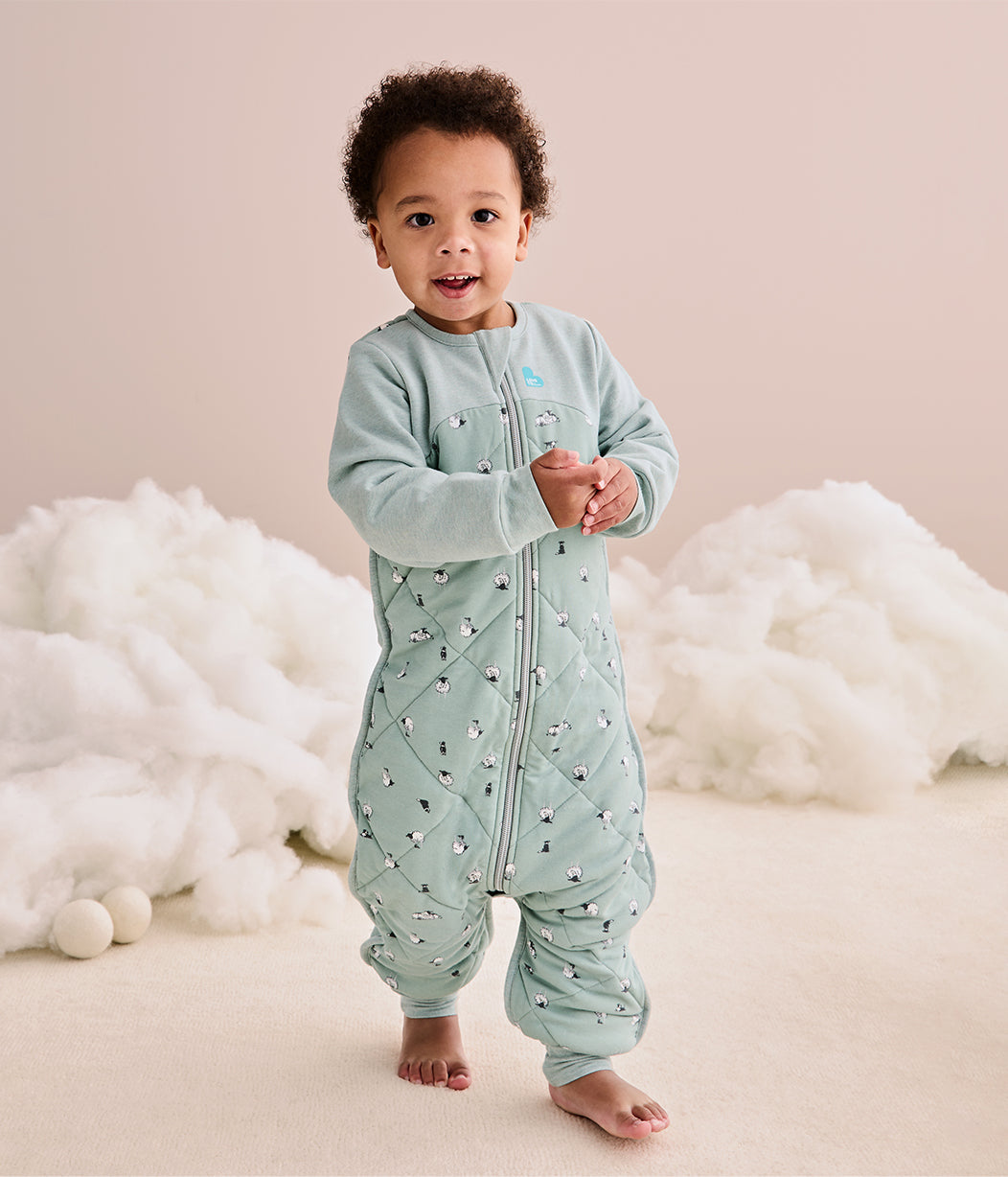 Boxing Week Sleep Suit Bundle | 2.5 TOG | Charcoal Lamb | Green Lamb 2