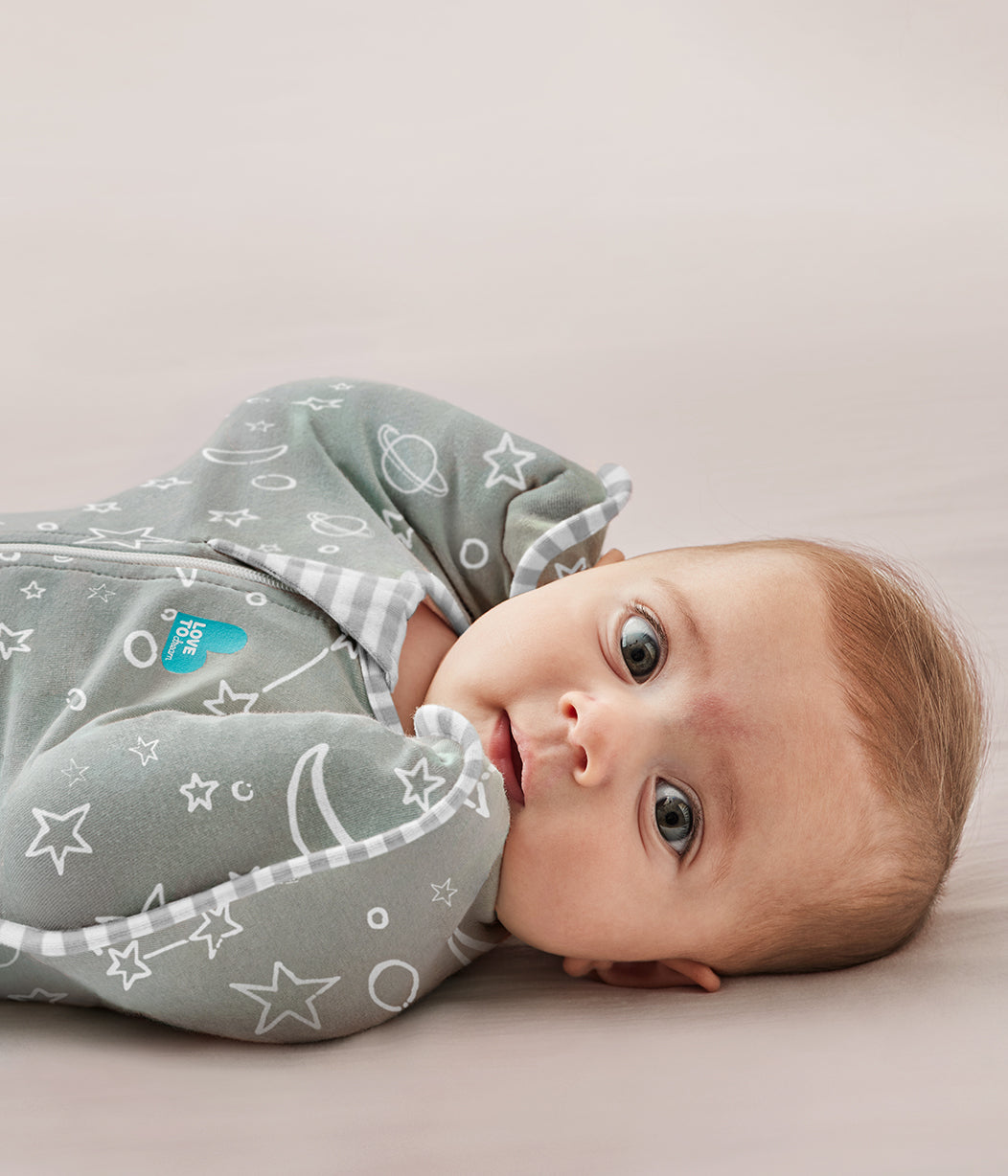 Swaddle Up™ Bamboo Stars & Moon Olive