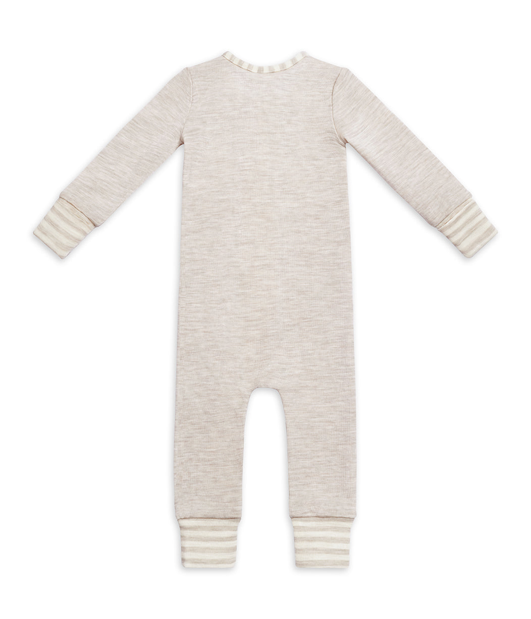 6-12 store month baby merino lined romper