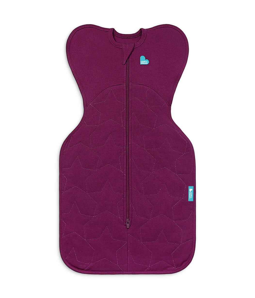 Swaddle Up™ 2.5 TOG Cotton Plum Starturn Quilted
