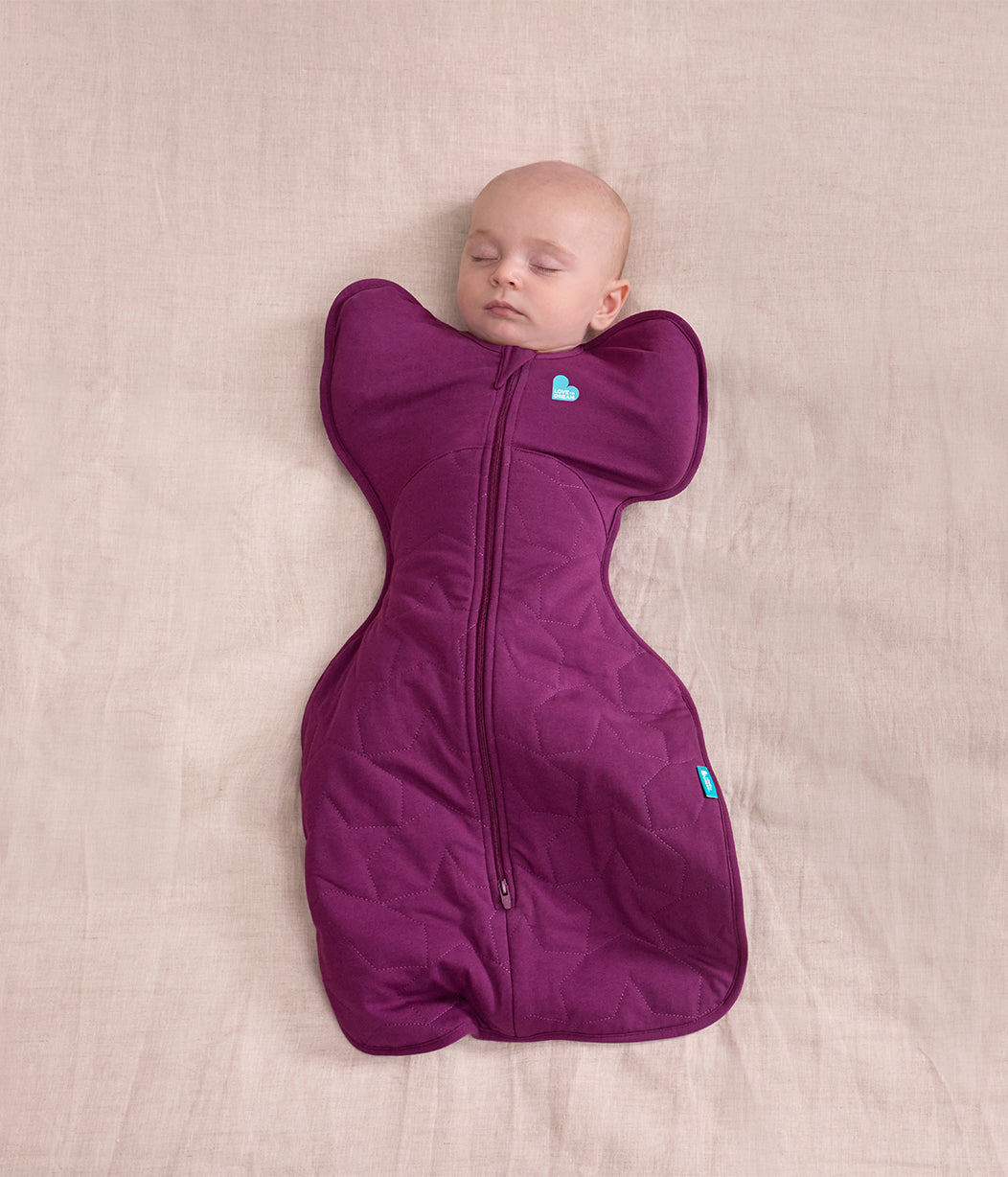 Swaddle Up™ 2.5 TOG Cotton Plum Starturn Quilted