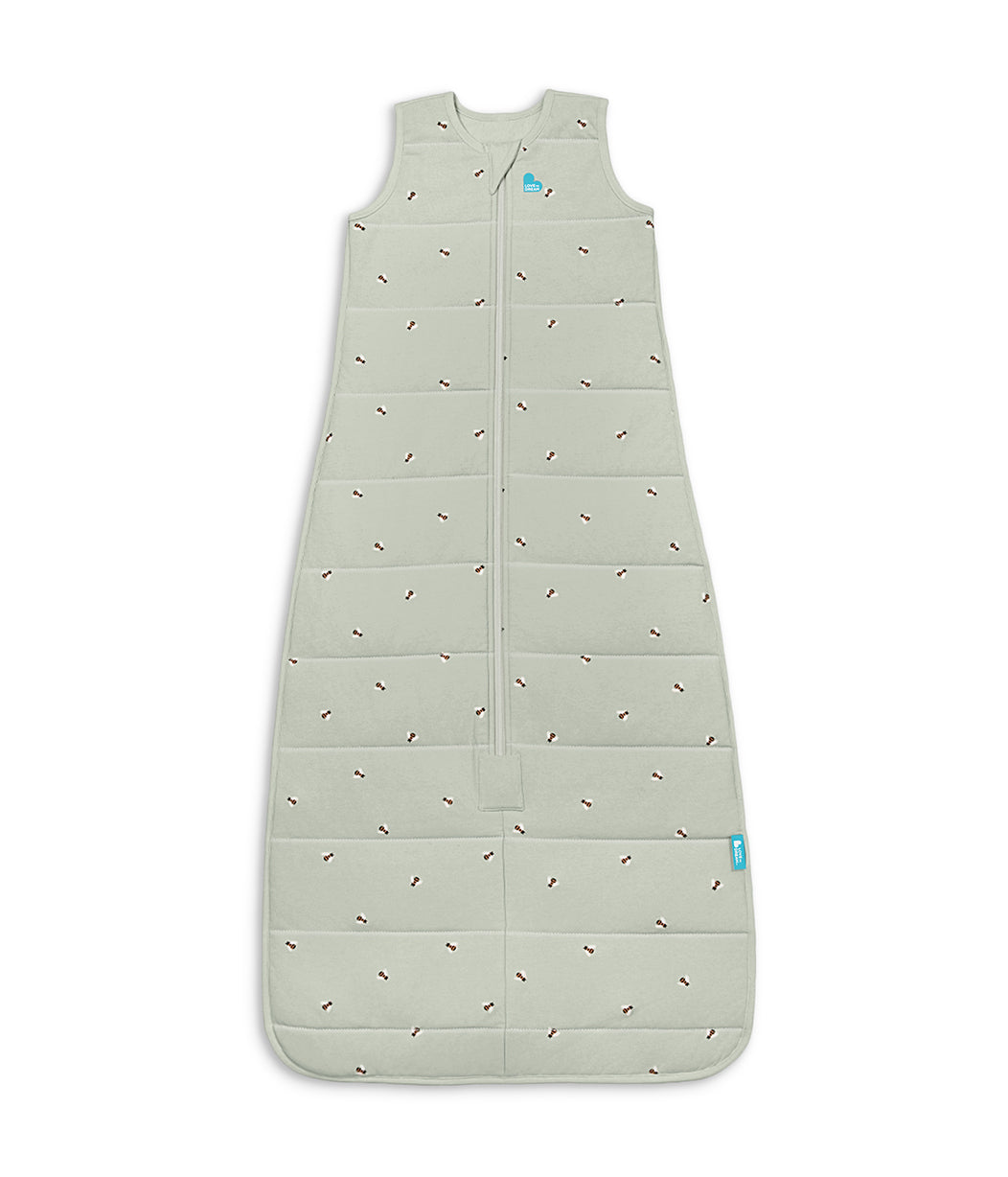 Sleep Bag Sleeveless 2.5 TOG Cotton Olive Bees