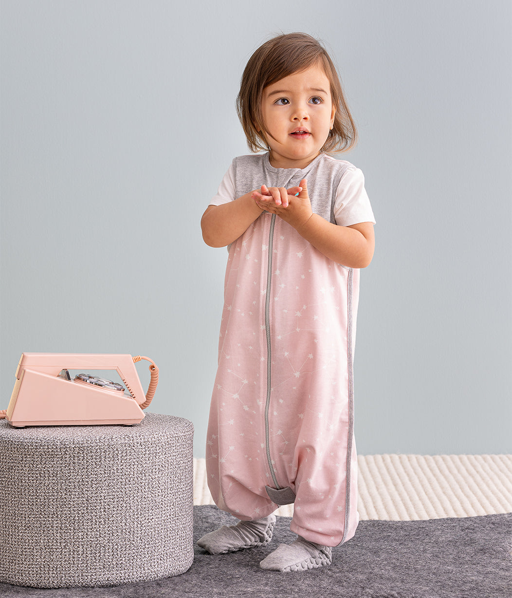 Sleep Suit Organic Lite Stellar Dusty Pink