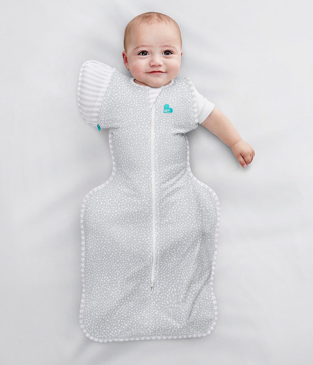 Swaddle Up™ Transition Bag Moderate (20-24°C) Grey Dot Viscose from Bamboo Jersey