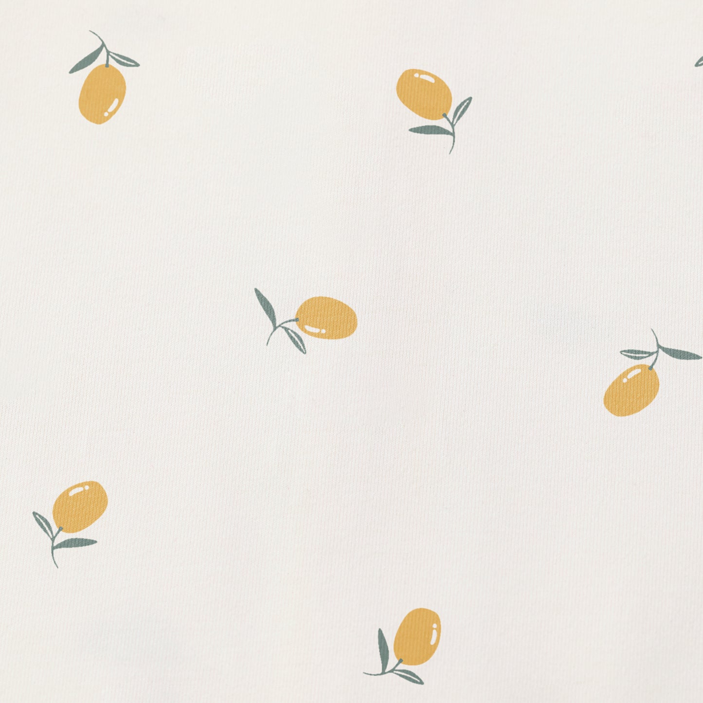 HushDry™ 2-in-1 Waterproof Fitted Cot Bed Sheet Viscose from Bamboo Cream Lemons