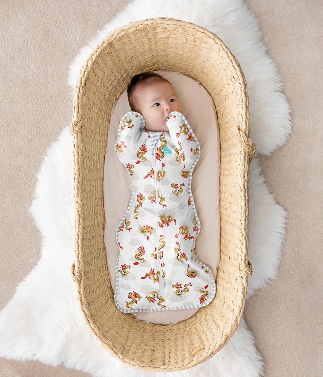 Swaddle Up™ Moderate (20-24°C) White Dragon Cotton