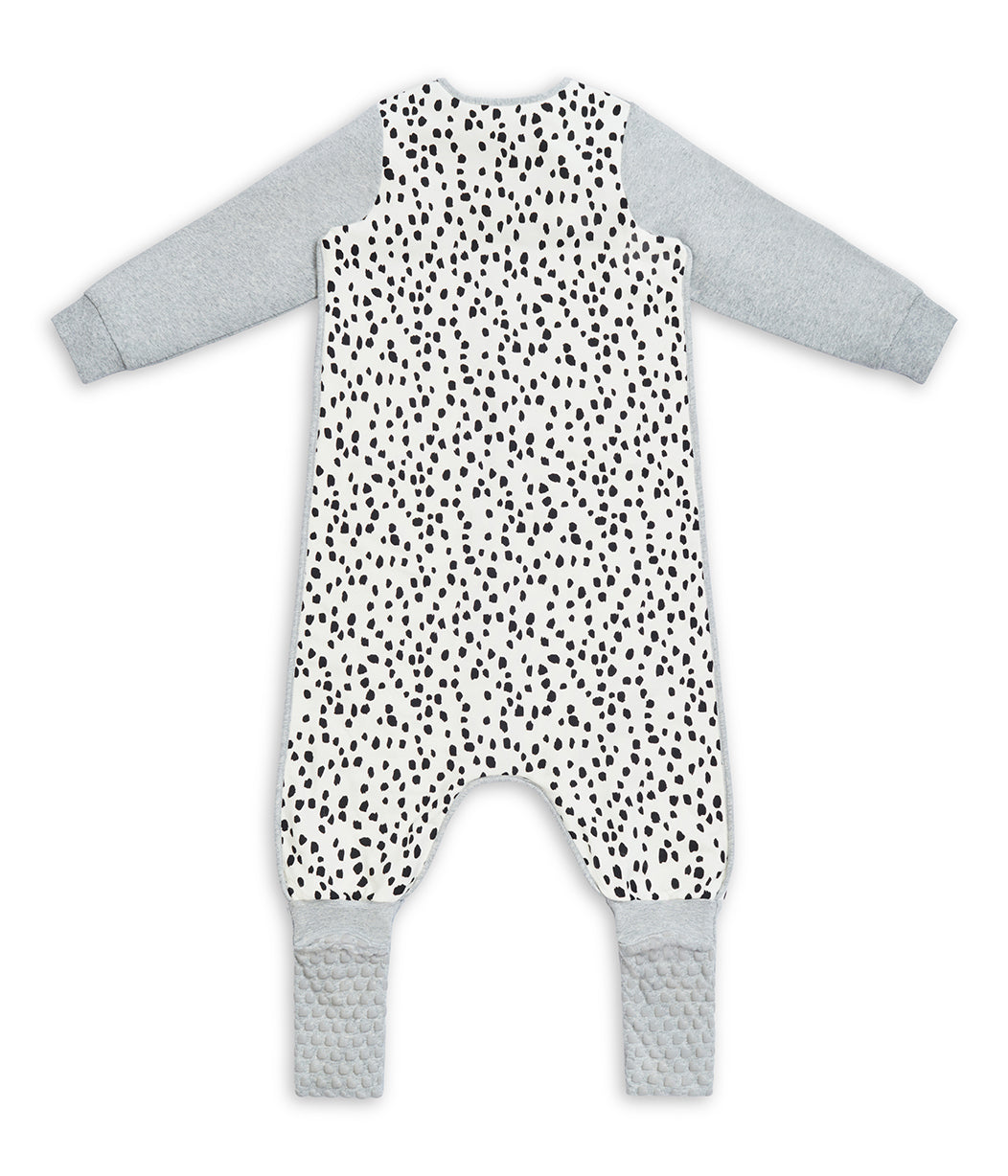 Sleep Suit Long Sleeve Mild Organic Animal White