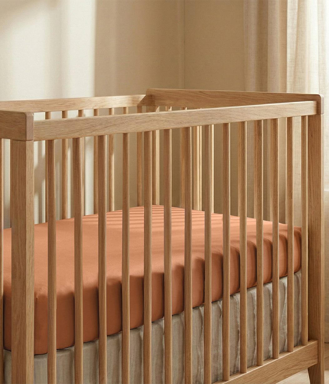 HushDry™ 2-in-1 Waterproof Fitted Cot Bed Sheet Viscose from Bamboo Hazel