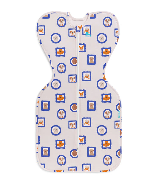 Swaddle Up™ 1.0 TOG Cotton Tan Puppy Portrait