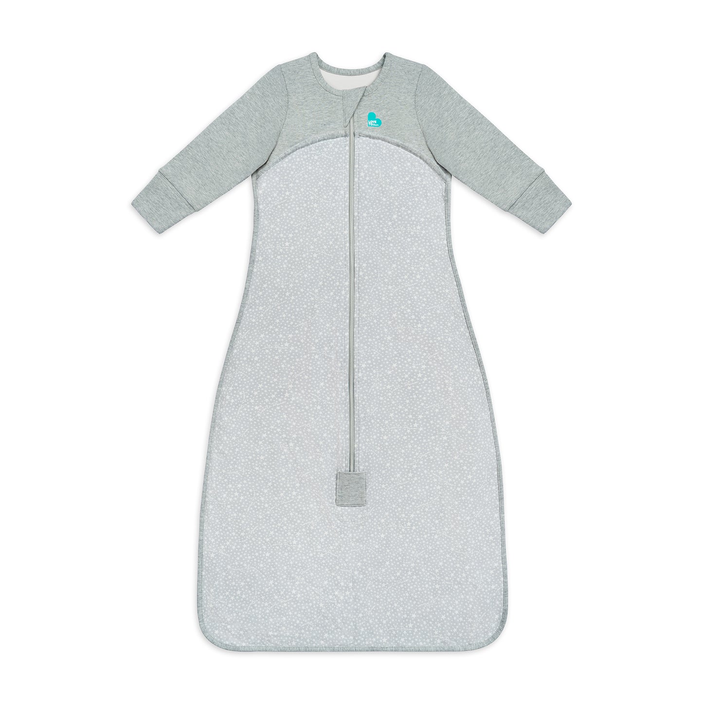 Sleep Bag Long Sleeve Moderate (20-24°C) Grey Stardust Cotton