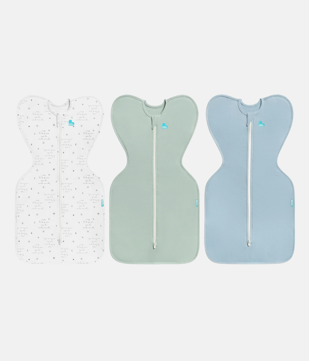 Swaddle Up Starter Bundle | 0.2 TOG | White You Are My | Olive | Soft Blue