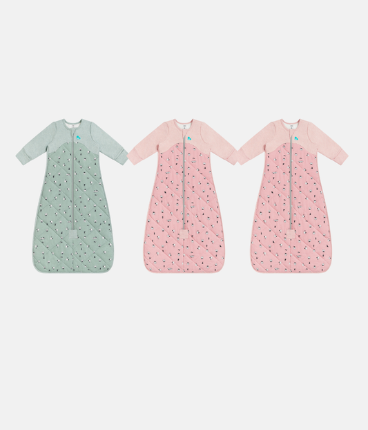 Boxing Week Sleep Bag Bundle | 2.5 TOG | Olive Lamb | Rose Lamb 2