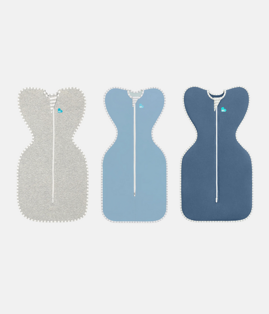 Swaddle Up Starter Bundle 1.0 TOG | Grey | Dusty Blue | Denim