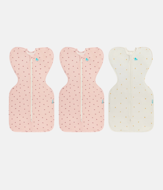 Swaddle Up Starter Bundle | 1.0 TOG | Bamboo | Blush Cherries 2 | Cream Lemons