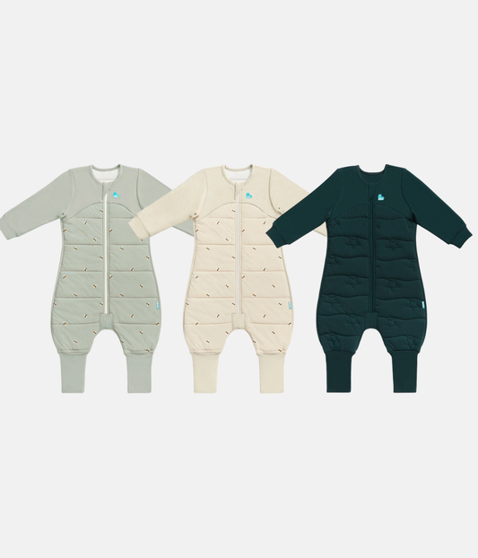 Sleep Suit Bundle | 2.5 | 3.5 TOG | Olive Bees | Oatmeal Bees | Forest Star Quilting