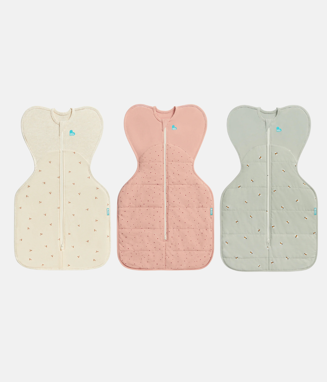 Swaddle Up Starter Bundle 1.5 | 2.5 TOG | Oat Twigs | Rose Pebbles | Olive Bees