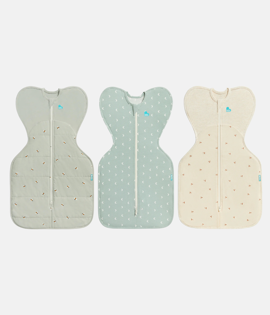 Swaddle UP Starter Bundle | 2.5 | 1.0 | 1.5 TOG | Olive Bees | Olive Moon | Oat Twigs