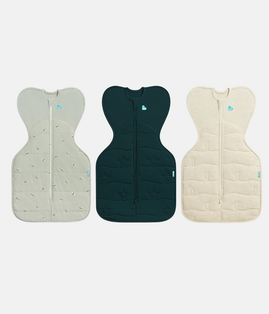 Swaddle Up Starter Bundle 2.5 | 3.5 TOG | Olive Bees | Forest Star | Oat Moon