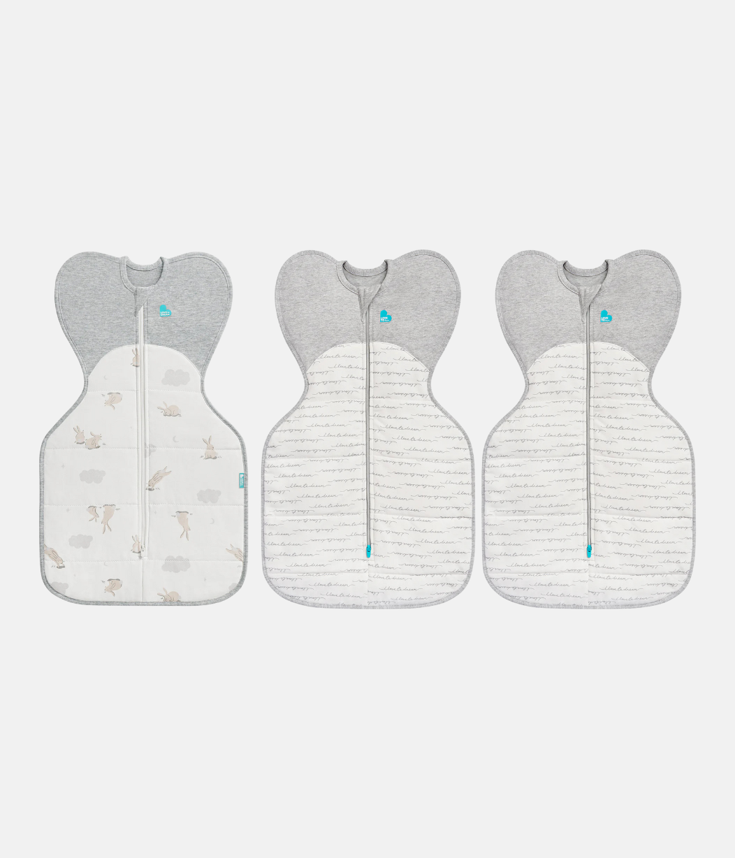 Swaddle Up Starter Bundle | 2.5 TOG | White Cloud Bunnies | White Dreamer 2