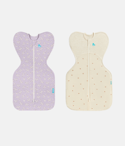 Swaddle Up Starter Bundle | 1.0 | 1.5 TOG | Lilac Meadow | Oatmeal Twigs