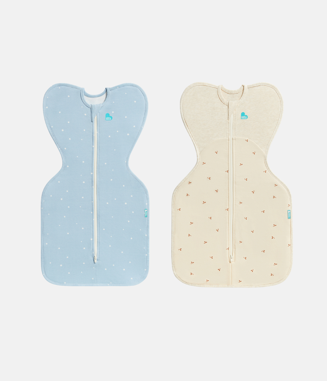 Swaddle Up Starter Bundle | 1.0 | 1.5 TOG | Blue Twinkle | Oatmeal Twigs