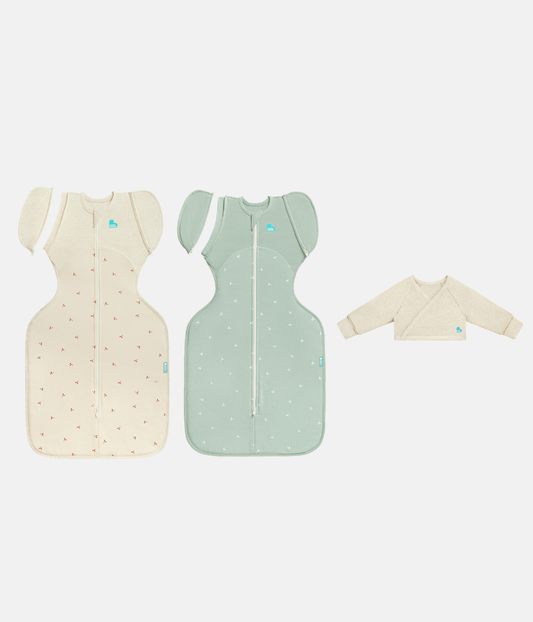Transitioning Bundle | Snug Shrug | 1.5 TOG | Oatmeal Twigs | Olive Twigs
