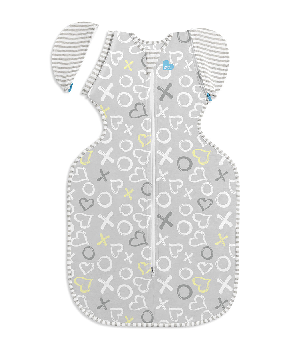 Swaddle Up™ Transition Bag Warm (24-27°C) White Kisses Viscose from Bamboo Jersey