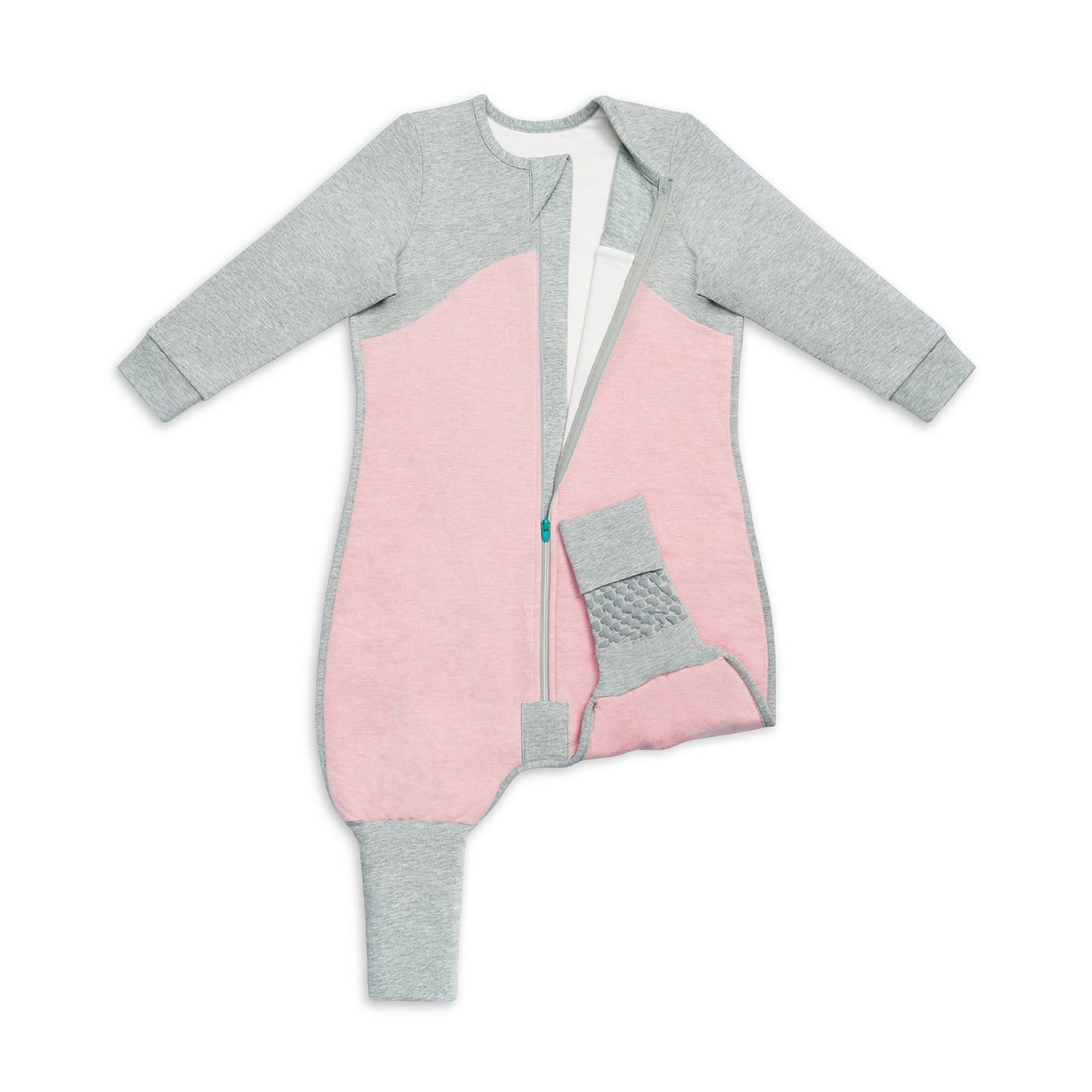 Sleep Suit Long Sleeve Mild (18-24°C) Rose Organic Cotton Fleece