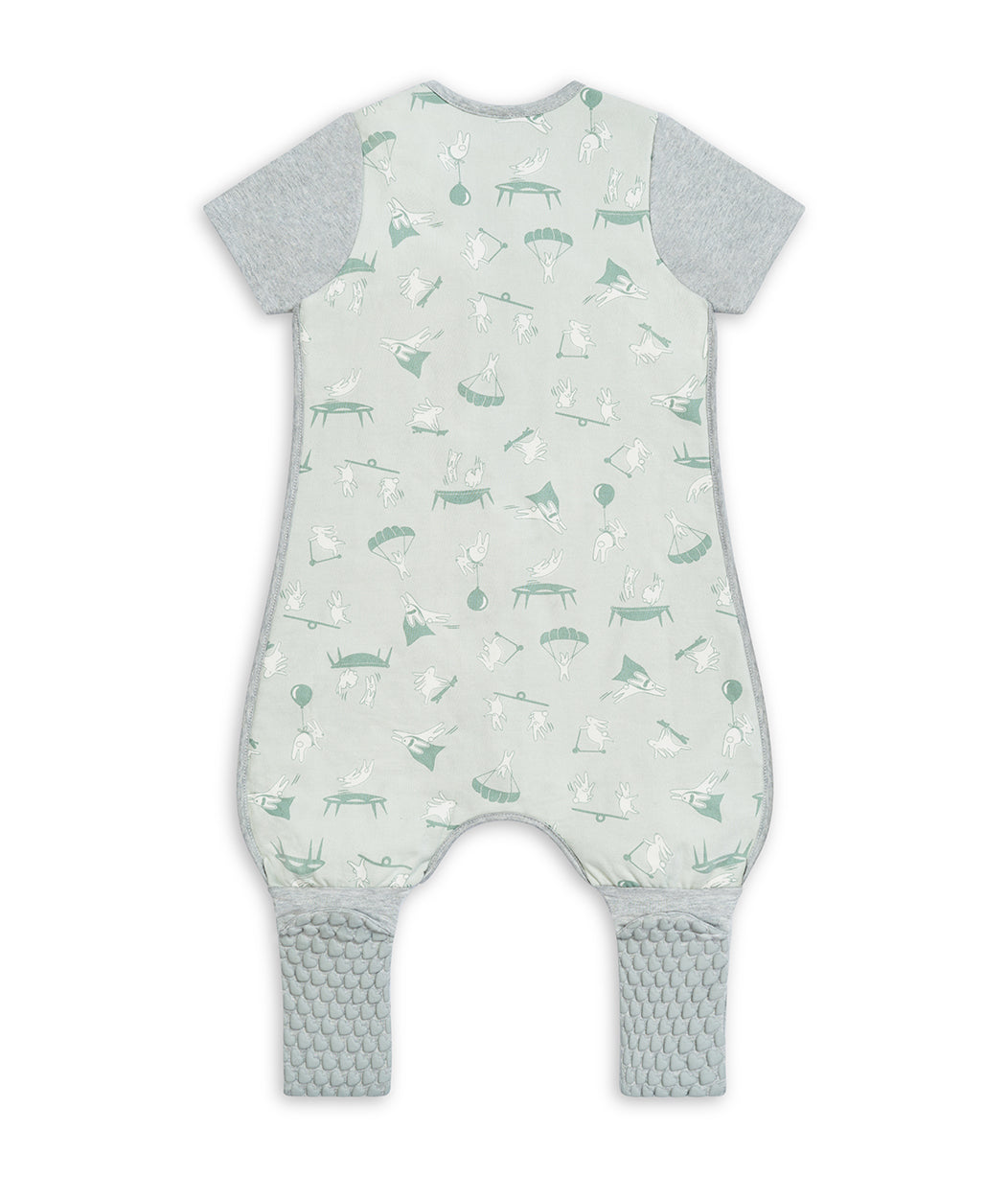 Sleep Suit Short Sleeve Mild (18-24°C) Green Daredevil Organic Cotton Fleece